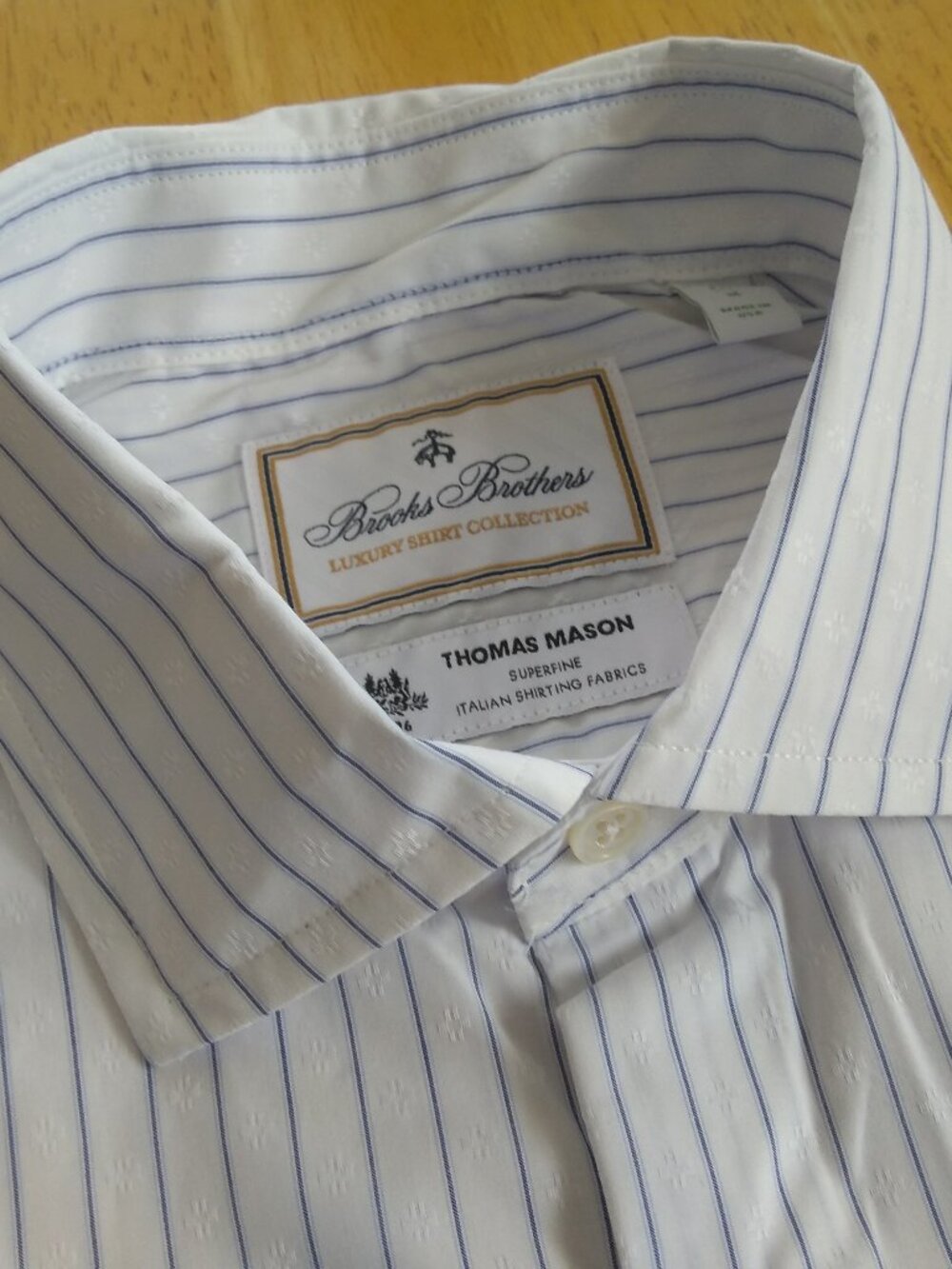 New Brooks Brothers Luxury M Slim Shirt MSRP $168